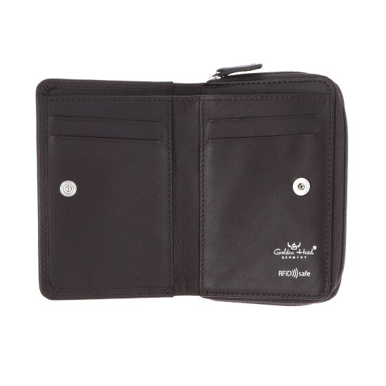Golden Head Polo Cartera Bloqueo RFID Piel natural 11.5 cm