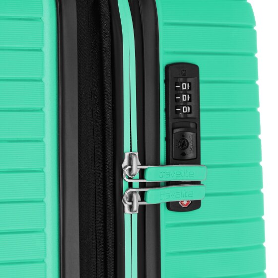 Travelite Orbita 4 ruedas Juego de maletas 3 piezas con pliegue de expansión