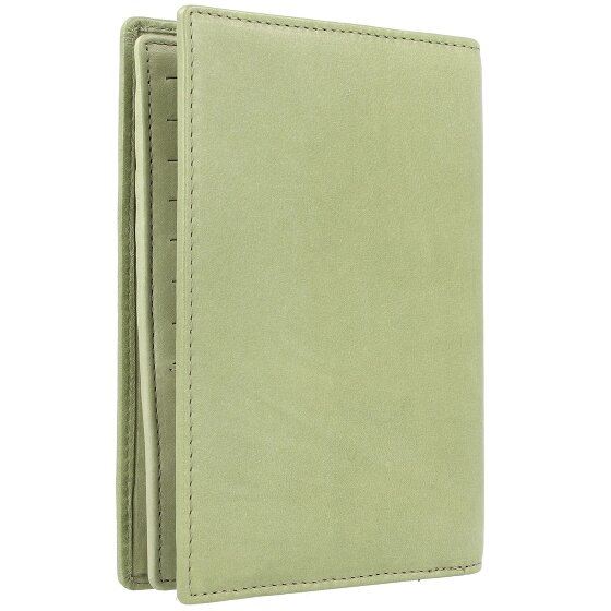 Greenland Nature Funda de color suave para pasaporte de cuero RFID 12 cm