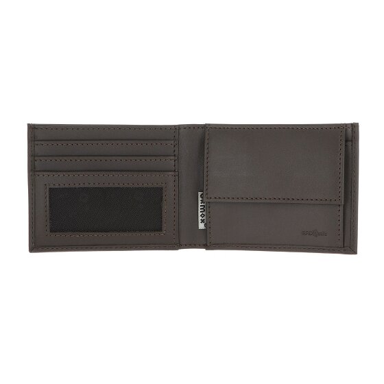 oxmox Leather Cartera Bloqueo RFID Piel natural 11 cm