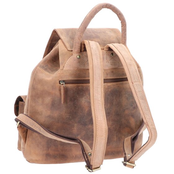 Greenburry Mochila vintage de cuero 40 cm