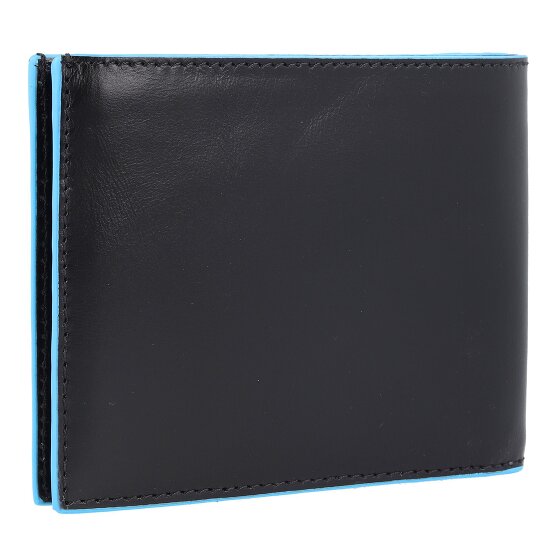 Piquadro Estuche cuadrado azul para tarjetas de crédito Piel 12,5 cm