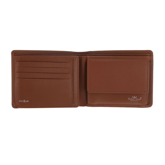 Golden Head Polo Cartera Bloqueo RFID Piel natural 12 cm