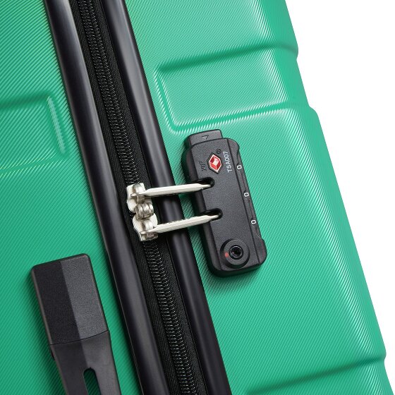 Delsey Paris x United Colors of Benetton Now Juego de maletas rígidas de 4 ruedas de 3 piezas con pliegue extensible