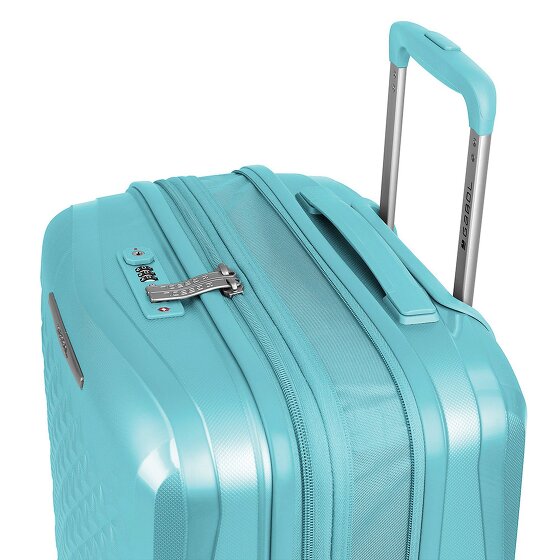 Gabol Queens 4 ruedas Juego de maletas 4 piezas con pliegue de expansión