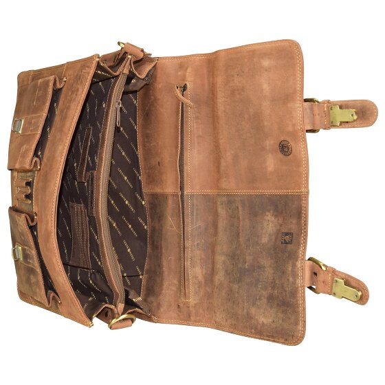 Greenburry Maletín Vintage Piel 40 cm Compartimento Portátil