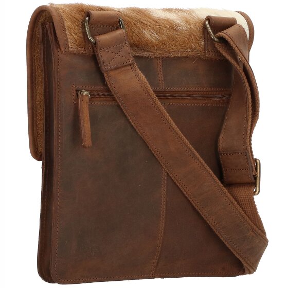 Greenland Nature Bolso de cuero combinado natural 26 cm