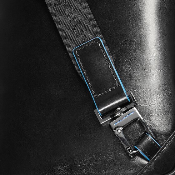 Piquadro Blue Square Bolsa de hombro Mini Bag Piel 17 cm