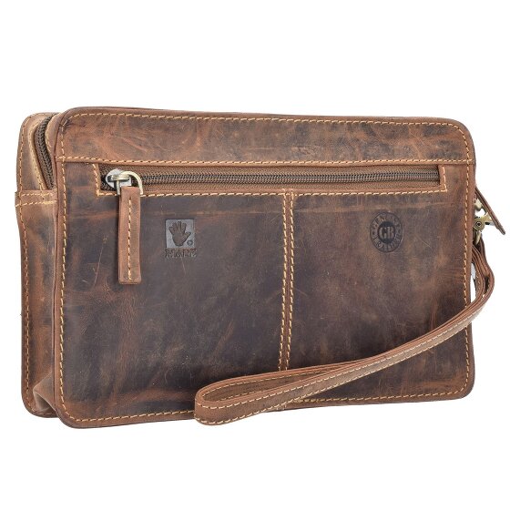 Greenburry Bolso vintage de piel para hombre 22 cm