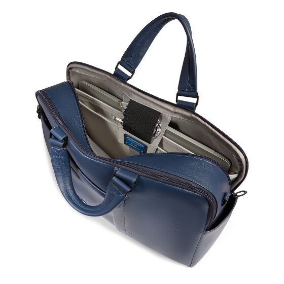 Piquadro Russel Maletín Protección RFID Piel 40 cm Compartimento para el portátil