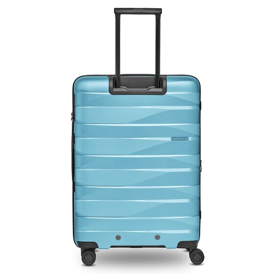 Bergpfeil Juego de maletas de viaje de 4 ruedas, 3 piezas, con plegado extensible