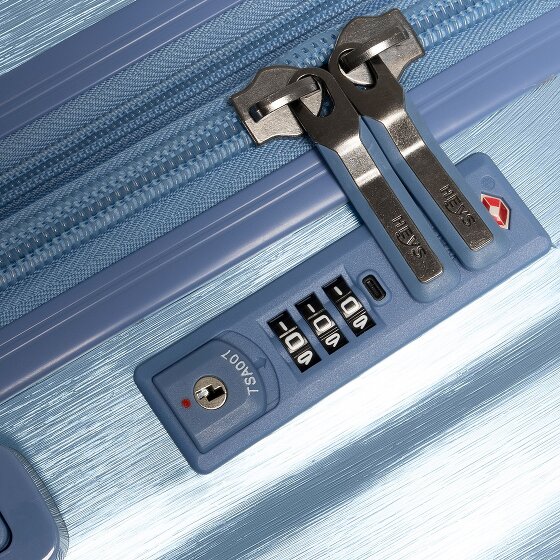 Heys Alumix 4 ruedas Juego de maletas 3 piezas con pliegue de expansión