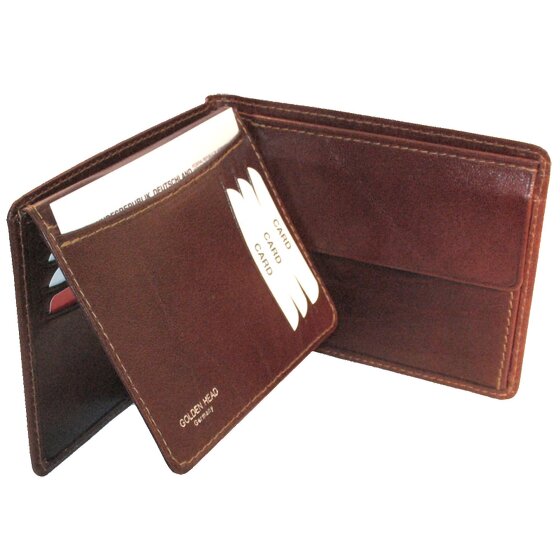 Golden Head Cartera Colorado de cuero RFID 12 cm