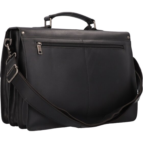 Burkely Maletín Vintage Dean Piel 38 cm