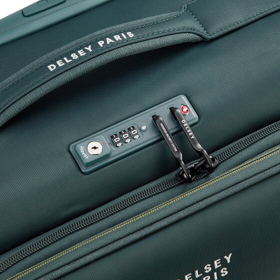 Delsey Paris Brochant 3 4 ruedas Carro de la cabina 55 cm con pliegue de expansión