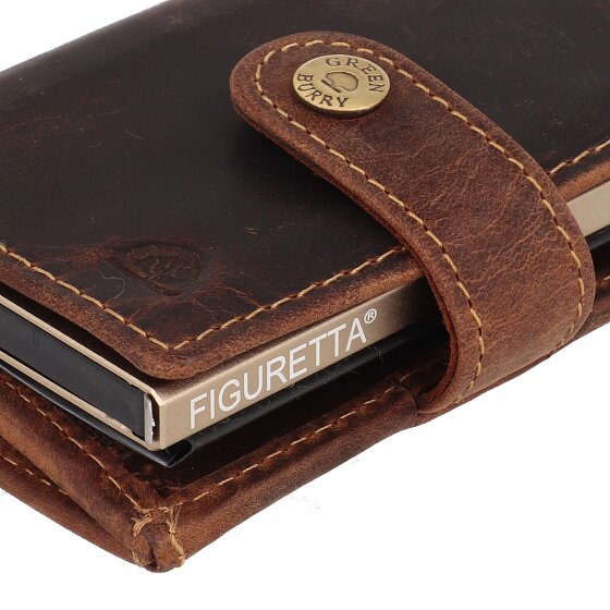 Greenburry Vintage Cartera Protección RFID Piel 7.5 cm