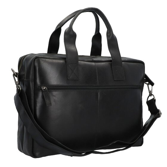 Burkely Maletín Vintage Jesse Piel 42 cm Compartimento Portátil