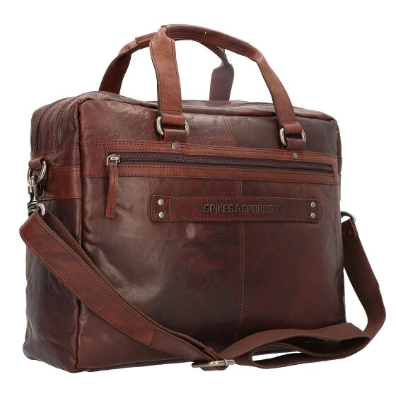 Spikes & Sparrow Maletín de piel 41 cm compartimento para portátil