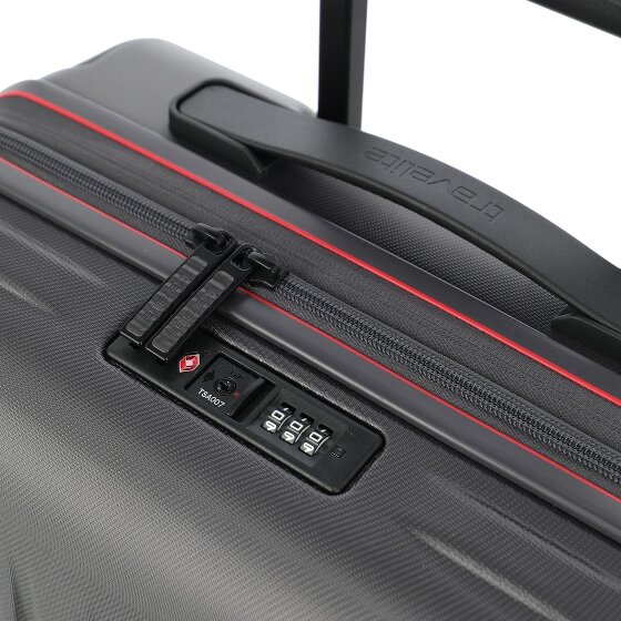 Travelite Dynamiic 4 ruedas Carro de la cabina 55 cm con pliegue de expansión