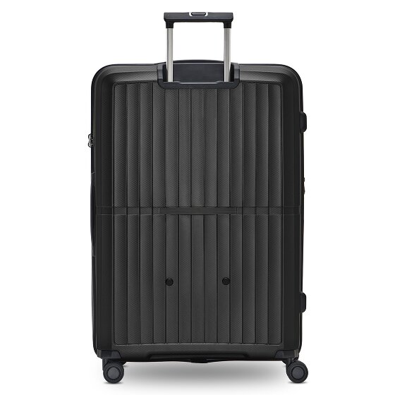 Pactastic Colección 01 Juego de maletas de 4 ruedas, 3 piezas, con pliegue extensible