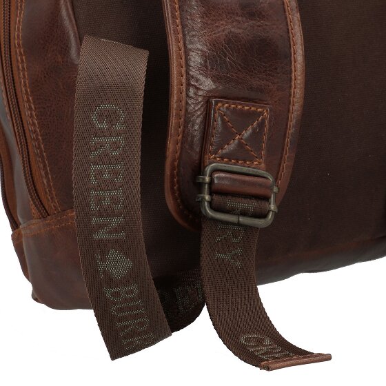 Greenburry Rugged Mochila de negocios Piel 39 cm Compartimento para el portátil