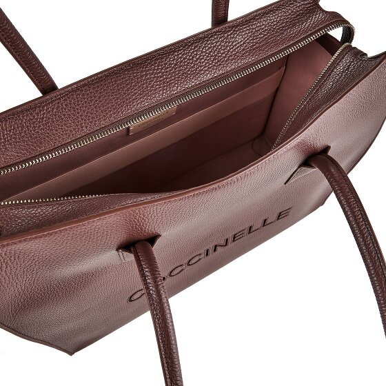Coccinelle Myrtha Bolsa de hombro Piel natural 40 cm Compartimento para laptop