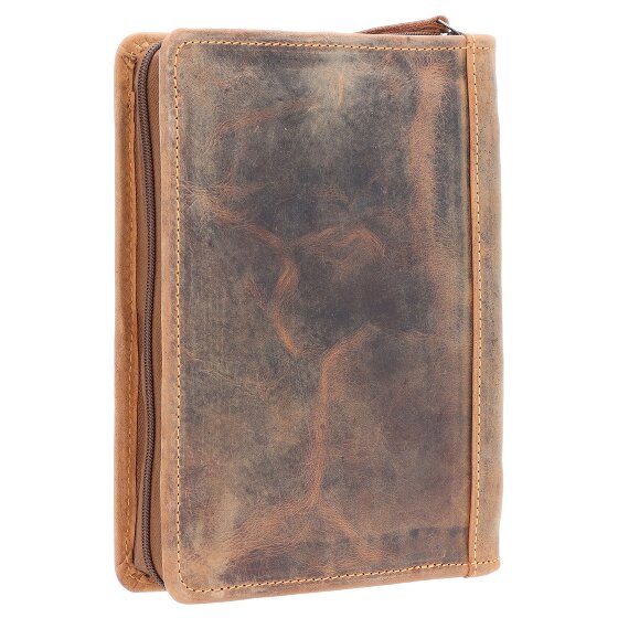 Greenburry Estuche de escritura vintage de cuero de 24 cm