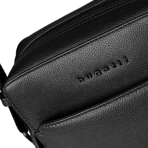 bugatti Black Bolsa de hombro Piel 20 cm