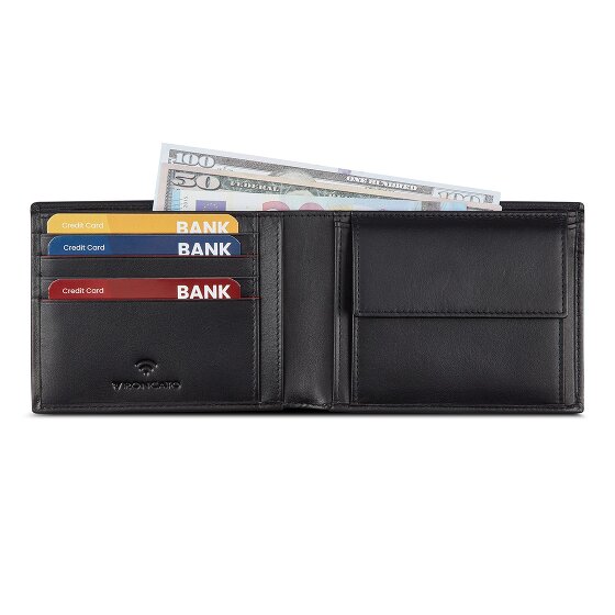 Roncato Detroit Cartera Protección RFID Piel 12 cm