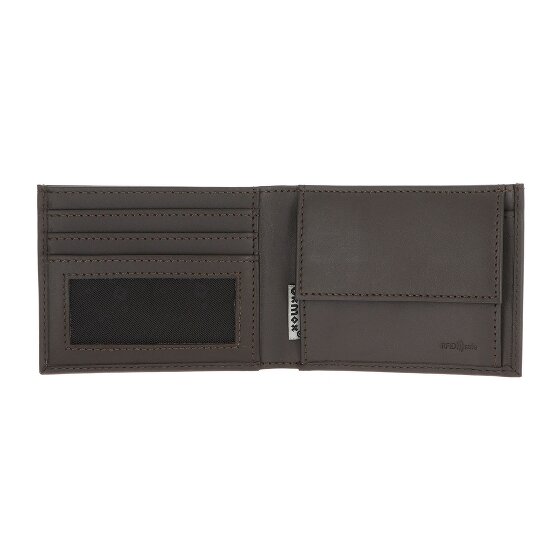 oxmox Leather Cartera Bloqueo RFID Piel natural 11 cm