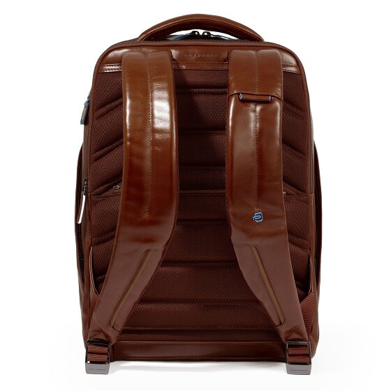 Piquadro Blue Square Mochila de negocios Piel 42 cm Compartimento para el portátil