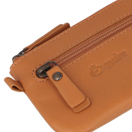 Esquire Estuche para llaves de Perú de cuero de 11 cm