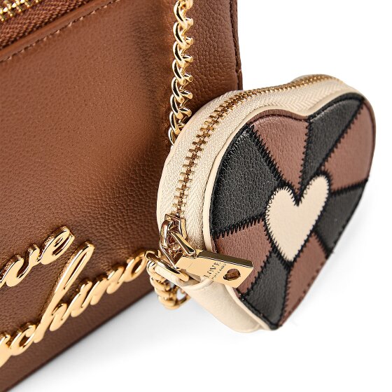 Love Moschino Heart Charm Bolsa de hombro Piel 20 cm