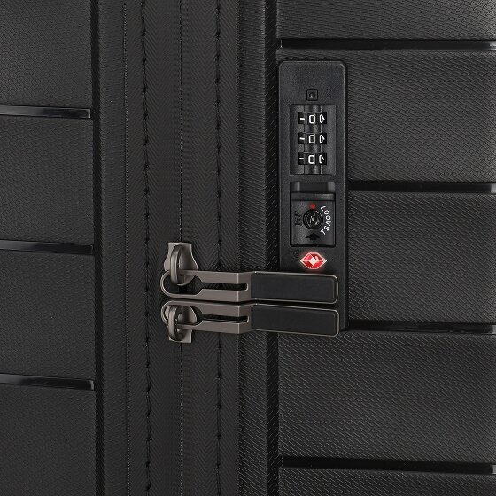 Travelite Mooby 4 ruedas Juego de maletas 3 piezas con pliegue de expansión