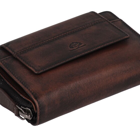 Greenburry Destressed Cartera Protección RFID Piel 13.5 cm