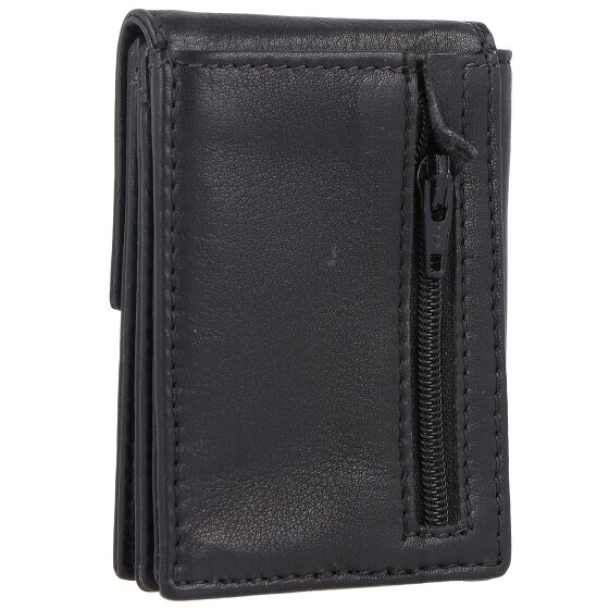 Greenland Nature Billetera negra de napa RFID 7 cm