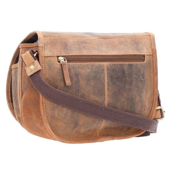 Greenburry Bolso de caza Vintage Bolso de hombro de cuero 30 cm