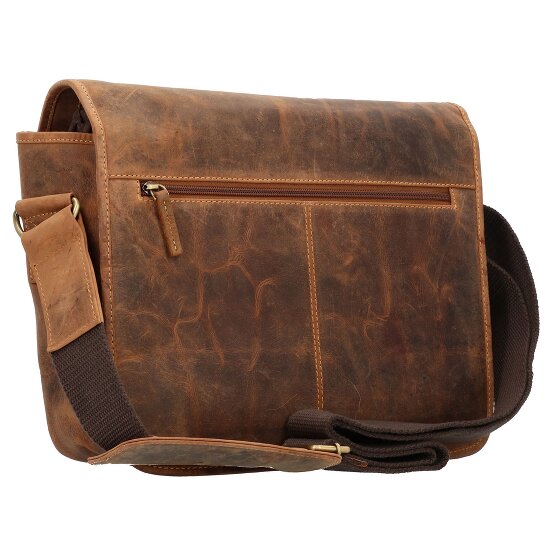 Greenburry Mensajero Vintage de cuero 34 cm