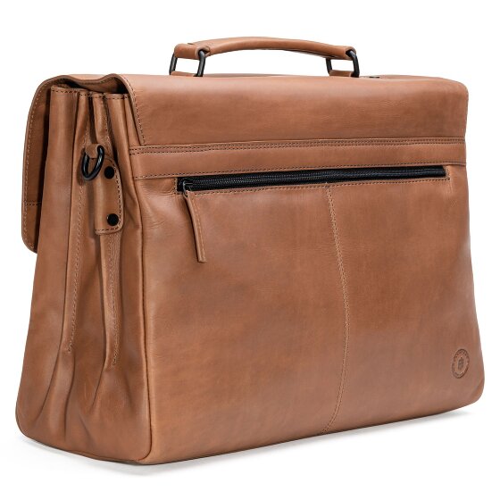 Farmhood Maletín Nashville XXL 3 compartimentos cuero 39 cm
