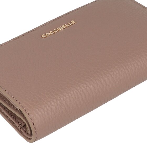 Coccinelle Metallic Cartera Protección RFID Piel 16 cm