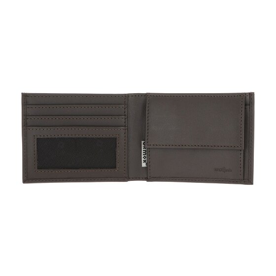 oxmox Leather Cartera Bloqueo RFID Piel natural 11 cm