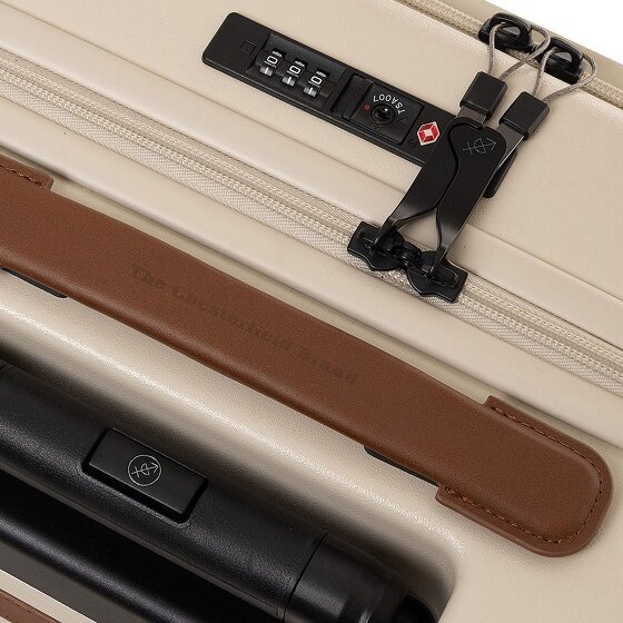 The Chesterfield Brand Zuna 4 ruedas Carro de la cabina S 55 cm Compartimento para el portátil