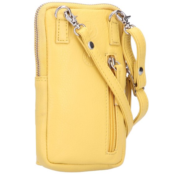 Greenburry Funda de napa para móvil de 10,5 cm