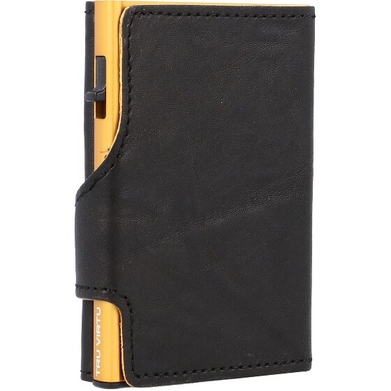 Tru Virtu Funda para tarjetas de crédito Click & Slide RFID Piel 6,5 cm