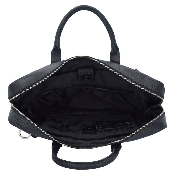 Plevier Vintage London Maletín Protección RFID Piel 41 cm Compartimento para el portátil