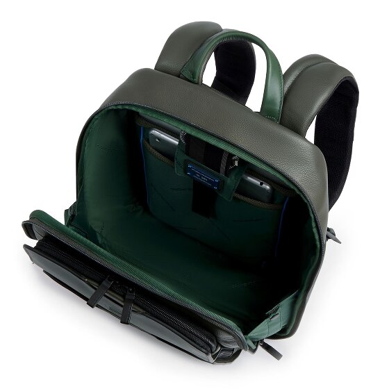 Piquadro Ael Mochila de día Piel 37 cm Compartimento para el portátil