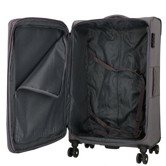d&n Travel Line 9704 4 ruedas Trolley L 78 cm Con fuelle expandible