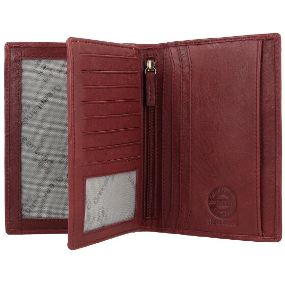 Greenland Nature Funda de color suave para pasaporte de cuero RFID 12 cm