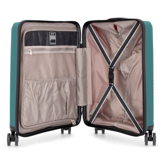 d&n Travel Line 4000 Trolley de cabina de 4 ruedas 55 cm