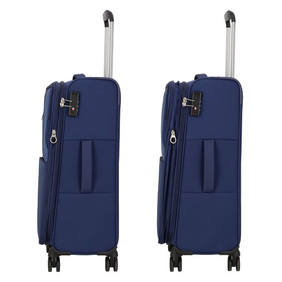 American Tourister Star Max 4 ruedas Juego de maletas 3 piezas con pliegue de expansión